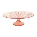 Art Deco Roze Taartschotel Rosaline Depression Glass Verrerie Scailmont thumbnail 6