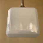 Lamp Hanglamp Art Deco 1930 Kubus Witglas thumbnail 2