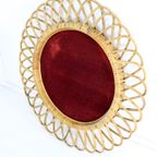 Franco Albini Rotan Spiegel Vintage thumbnail 14