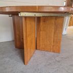 Vintage Massief Houten Uitschuifbare Eettafel Xl Design thumbnail 17