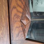 Antieke Eikenhouten Vitrinekast thumbnail 14