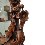Unieke Houten Vintage Spiegel thumbnail 4