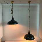 Industriële Vintage Cafe/plafondlamp Metaal/emaille thumbnail 14