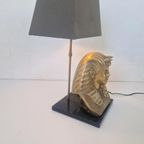 Hollywood Regency Tafel Lamp Farao Deknudt Jansen Stijl. thumbnail 6