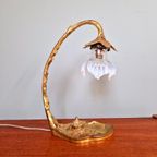 Art Nouveau-lamp In Verguld Brons, Eind 19e Eeuw. thumbnail 9