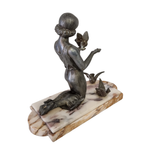 Art Deco Beeld Met Lady Diana thumbnail 8