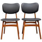 Set Van 2 Vintage Eetkamerstoelen thumbnail 2