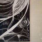 Vintage Schilderij Originele Tekening 1969 thumbnail 3