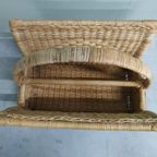 Vintage Riet/Rotan/Wicker Magazine Tijdschiften Houder thumbnail 5