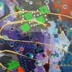 Abstracte Kleurrijke Schilderijen Van Rotterdamse Kunstenares Zippora Mijer (52,5x42,5cm) (per Stuk) thumbnail 13