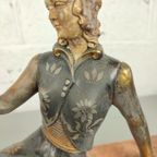 Groot Marmeren Art Deco Beeld Scali thumbnail 10