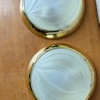 Vintage Mcm Space Glass Plafonnière Daks '70s thumbnail 5