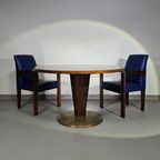 4 X Hugues Chevalier Conference Ying Bridge Chair / Leather thumbnail 17