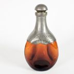 Tin - Glas - Karaf - Zeister Tin Industrie - Art Deco - 2E Helft 20E Eeuw thumbnail 2