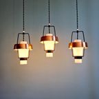 Trio Van Scandinavische Hangers In Opaline En Kopermetaal thumbnail 21