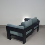 Two-Seat Sofa “Bastiano” From Afra & Tobia Scarpa For Gavina, Italy 60S. Black Solid Wood Frame A thumbnail 19