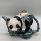 Vintage Chinees Aardewerk Theeservies Panda 5 Delig thumbnail 4