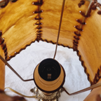 Varkensleer Lamp Met Koperen Poot thumbnail 5