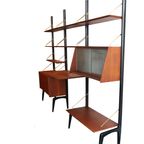 Modulair Wandsysteem Teakhout, Louis van Teeffelen Jaren '50 thumbnail 4