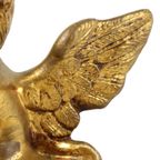 Grote Gouden Engel Cherubijn Putti Muur Decoratie Beeldje 30Cm thumbnail 2