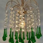 3 Beschikbaar Vintage Murano Teardrop Hanglampen Kristal thumbnail 4