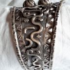 Antieke Zilveren Gestileerde Berber-Armband Maghreb-Algerije thumbnail 6