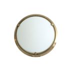 Klassieke Bronzen Metalen Plafonnière Glas Steinhauer, Anno Nu thumbnail 5