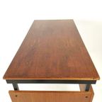 Vintage Teak Houten Bureau | Bureautje 2 Lades thumbnail 16