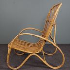 Zeldzame Rotan Fauteuil, Rohé Noordwolde, 1950 thumbnail 6