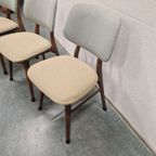 Set Van 3 Vintage Eetkamerstoelen Vintage Stoelen Teakhout thumbnail 6