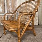 Vintage Rotan Bank, Tweezitter. Exclusief. Dutch Design. thumbnail 3