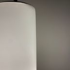 Enorme Zeldzame Hanglamp Van Mat WIT Glas Van Peill En Putzler Xl 1960 thumbnail 9