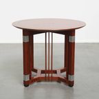 Mooie Ronde Schuitema Bijzet/salontafel Uit De Decoforma Serie In Art Deco Stijl thumbnail 2