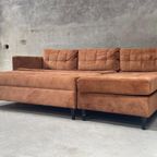 !!Actie!! Gereinigde Hoekbank Inclusief Hocker Velvet thumbnail 7