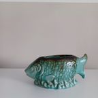 Vintage '60 Keramiek, Handgeschilderde Vis thumbnail 8