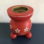 Vintage Houten Zweedse Bolkandelaar Kerst Groot (H13Cm) thumbnail 4