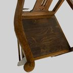 Eiken Armfauteuil Uit Arts And Crafts Periode thumbnail 5