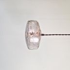 Suspensie In Licht Gerookt Gebarsten Glas, 1970 thumbnail 5