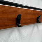 Midcentury Modern Design Kapstok, Hoedenplank 4 Haken Zwart thumbnail 6