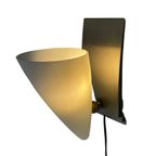 Vintage Herda Wall Mounted Lamp - Memphis Style / Postmodern Design - White Frosted Glass thumbnail 2