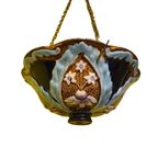 Franse Art Nouveau Majolica Hang Bloempot, Begin 20E Eeuw thumbnail 3