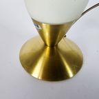 R.S.- Leuchten - Tafellamp - Kelklamp - Melkglas - Messing - 80'S thumbnail 4