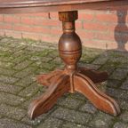 Salontafel Eikenhout Donker Afgewerkt Ovaal Model thumbnail 6