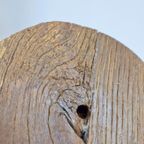 Vintage Brutalist Eik Hout Tafellamp ’50 Mid Century Japandi thumbnail 4