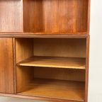 Scandinavisch Vintage Teak Fineren Boekenkast thumbnail 13