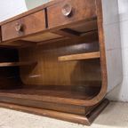 Vintage Art Deco Console Tafel /Dressoir Met Spiegel thumbnail 8