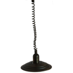 Vintage Verstelbare Octagon Massive Glazen Plafondlamp (geborsteld Messing) thumbnail 2