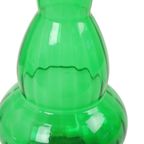 Enorme Groene Glazen Karaf Genie Bottle Empoli Italy 63cm thumbnail 15