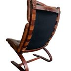 Vintage Leren Lounge Stoel / Fauteuil / Eenzit Rybo Rykken thumbnail 4
