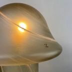 1 Of 3 Large Clear Swirl Glass Peill And Putzler Mushroom Table Lamp Xl 1970 thumbnail 4